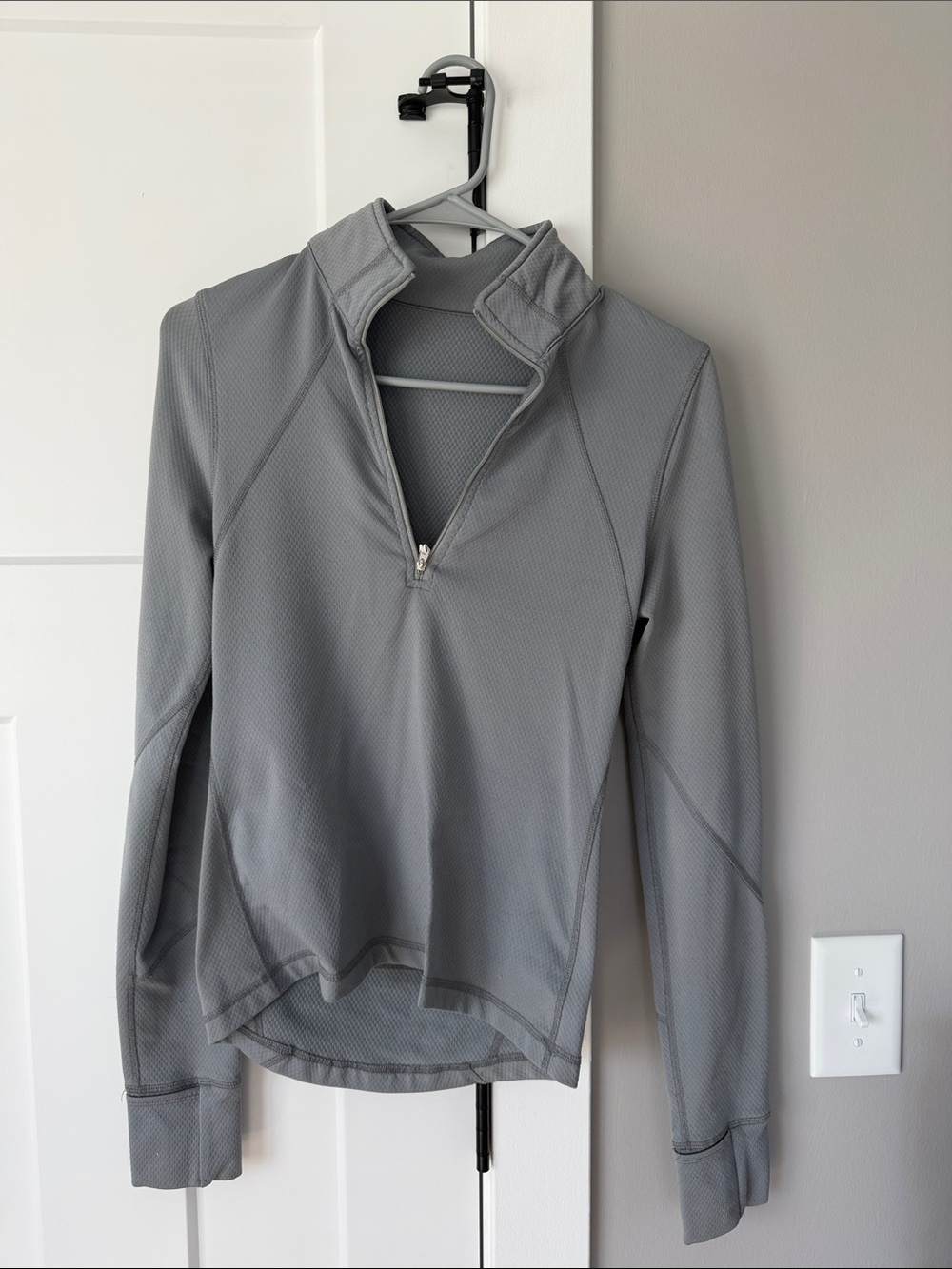 lululemon athletica Women's Gray Quarter-Zip Performance Pullover